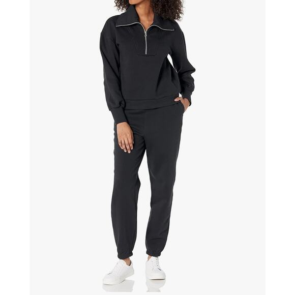 The Drop “Murphy” Half-Zip Sweatshirt | Black | Size Large NWT - Picture 5 of 7